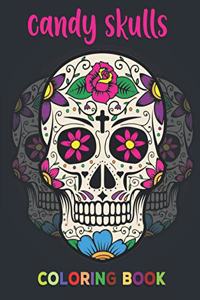 Candy Skulls Coloring Book