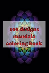 100 designs mandala coloring book