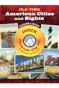 Old-Time American Cities and Sights CD-ROM and Book