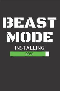 Notebook for Gym Fitness bodybuilding motivation coach sport beast