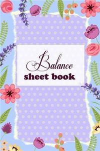 Balance Sheet Book