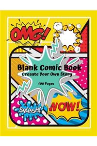 Blank Comic Book Create Your Own Story 100 Pages
