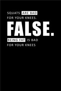 Squats Are Bad For Your Knees False. Being Fat Is Bad For Your Knees