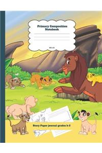 Primary Composition Notebook Story Paper Journal Grades K-2