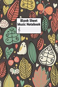 Blank Sheet Music Notebook