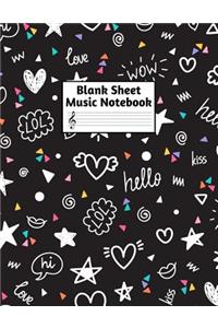 Blank Sheet Music Notebook