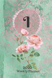 Plan On It 2020 Weekly Calendar Planner 15 Month Pocket Appointment Notebook - Monogram Letter I