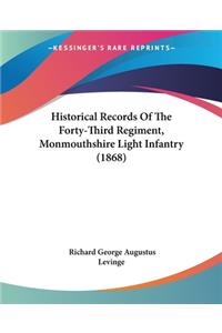 Historical Records Of The Forty-Third Regiment, Monmouthshire Light Infantry (1868)
