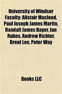 University of Windsor Faculty
