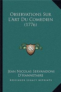 Observations Sur L'Art Du Comedien (1776)