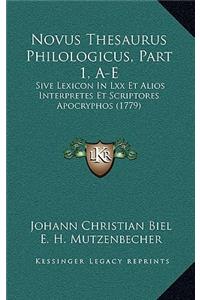 Novus Thesaurus Philologicus, Part 1, A-E