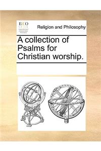 A collection of Psalms for Christian worship.