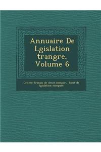Annuaire de L Gislation Trang Re, Volume 6