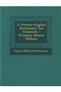 A French-English Dictionary for Chemists