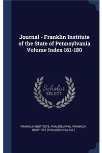 Journal - Franklin Institute of the State of Pennsylvania Volume Index 161-180