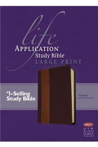NKJV Life Application Study Bible Large Print, Brown/Tan