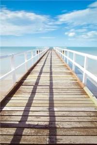 Mind Blowing Ocean Water Perspective Pier 150 page lined journal
