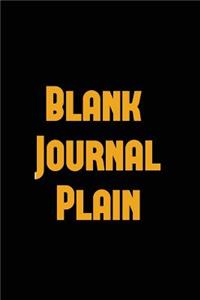 Blank Journal Plain