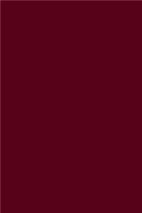 Journal Dark Scarlet Color Simple Plain Scarlet