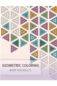 Geometric Coloring Easy Pattern for Adult and Grown ups