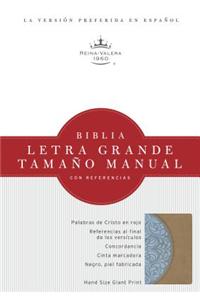 Biblia Letra Grande Tamano Manual Con Referencias-Rvr 1960