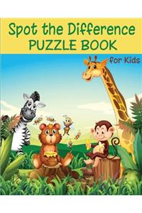 Spot the Difference Puzzle Book for Kids