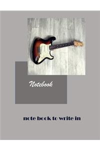 note book to write in