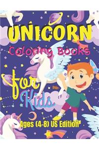 Unicorn Coloring Book for Kids Ages (4-8) US Edition