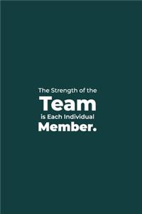 The Strength of the Team is each Individual Member.