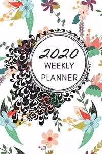 2020 Weekly Planner: weekly and monthly planner views in a convenient 6x9 inch size includes spaces for daily notes and lists, monthly double page spread calendar views 