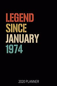 Legend Since January 1974 2020 Planner