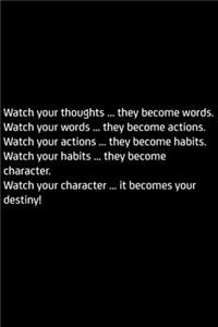 Watch your ... destiny