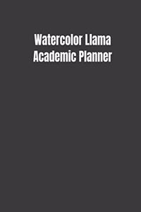 Watercolor Llama Academic Planner