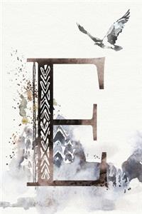 Monthly Planner with Monogram Letter E