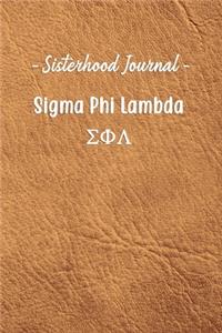 Sisterhood Journal Sigma Phi Lambda