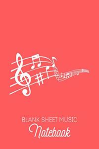 Blank Sheet Music Notebook