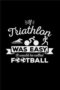 Triathlon was easy it would be Football