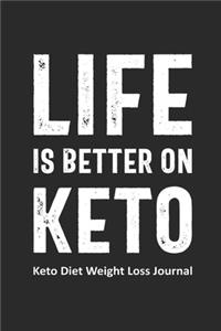 Life is Better on Keto Keto Diet Weight Loss Journal
