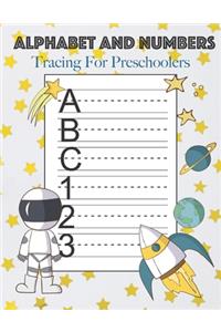 Alphabet And Numbers Tracing For Preschoolers