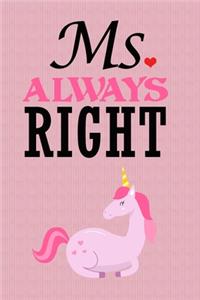 Ms. Always Right Unicorn