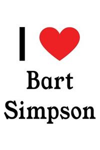 I Love Bart Simpson: Bart Simpson Designer Notebook