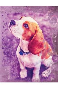 Cute Beagle Dog Composition Notebook, Blank Sketch Paper
