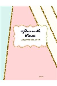 Eighteen Month Planner Plum Gold