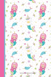 Mermaid Unicorn Journal Notebook