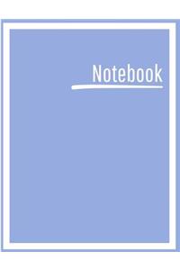 Notebook: College Ruled, Lined, Notebook for School, Work, 1 Subject, Periwinkle, Soft Cover