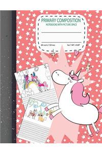primary composition notebook with picture space