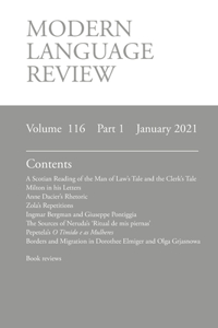 Modern Language Review (116