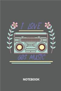 I Love 80s Music Notebook