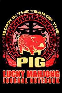Born in the Year of the Pig Lucky Mahjong Journal Notebook