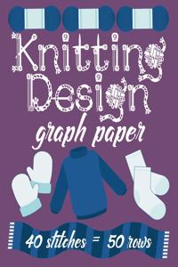 Knitting Design Graph Paper 40 Stitches = 50 Rows
